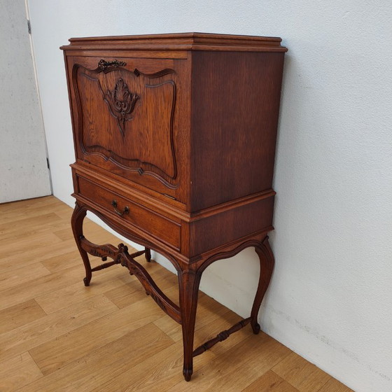 Image 1 of Meuble bar ancien, meuble à boissons, petit meuble bar