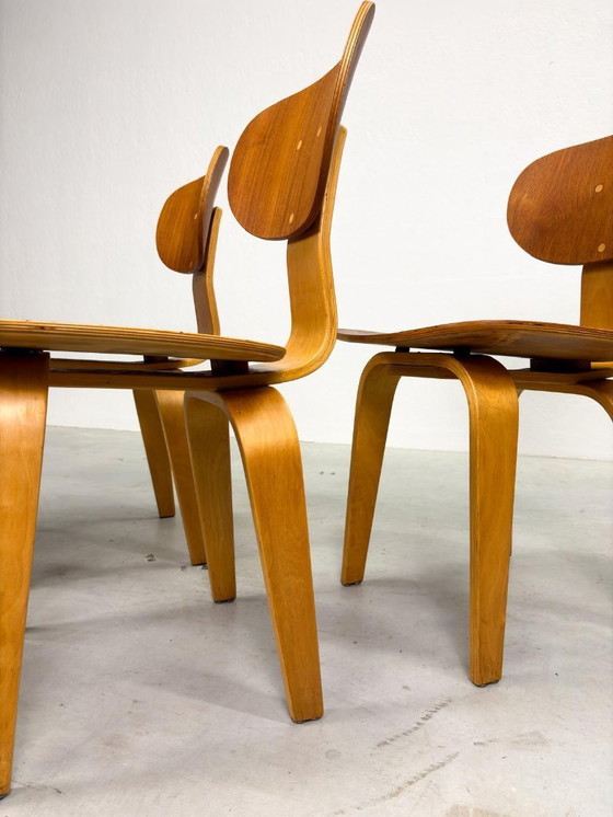 Image 1 of Set Pastoe SB02 Dining Room Chairs by Cees Braakman