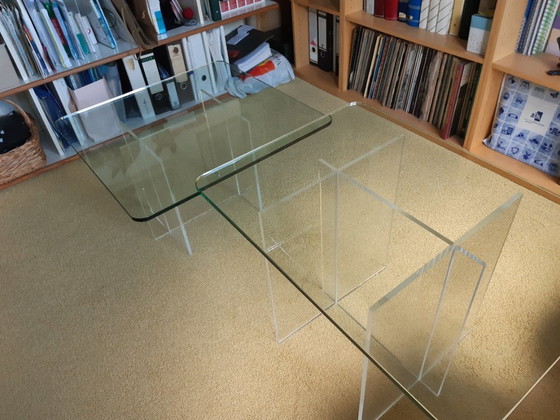 Image 1 of Table d'appoint en verre, années 1970