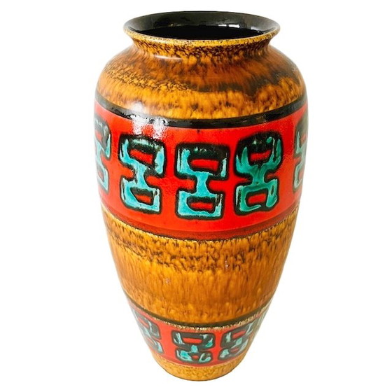 Image 1 of Vaso da terra vintage della Germania occidentale della metà del secolo scorso Scheurich 1970