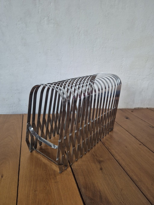 Porta LP o porta riviste vintage per armonica Luther Evans