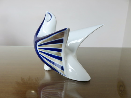 Image 1 of Paloma "sargadelos" in ceramica, colomba, Spagna, anni '70 '80