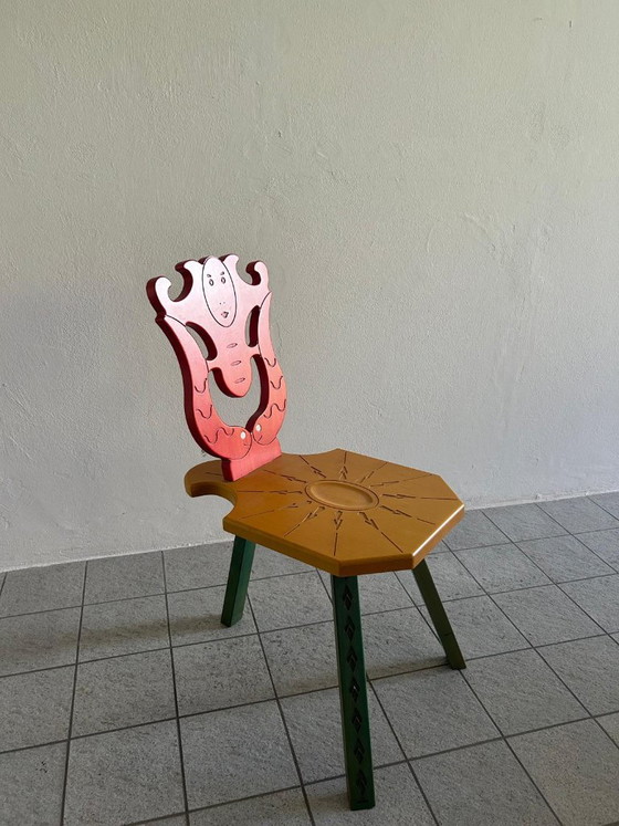 The Museum Chair – Alessandro Mendini, 1996 – Osvaldo Mastrangelo, Beistellstühle, Wood (photo 6 of 6)