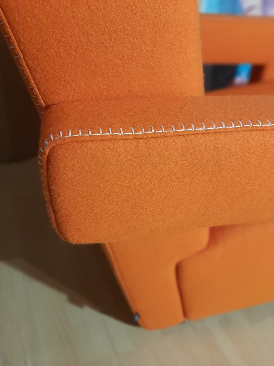 Image 1 of Cassina Utrecht 637 Nuovo mai usato in panno di lana Ruggine arancione (Serie 13L) Punto cavallo