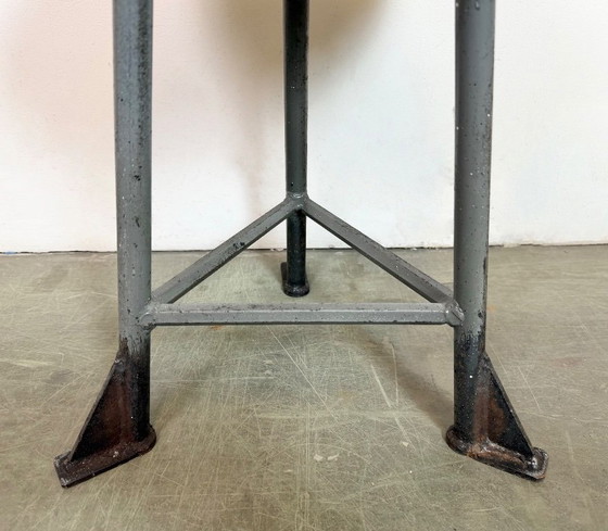 Image 1 of Grey Industrial Workshop Stool, 1960s