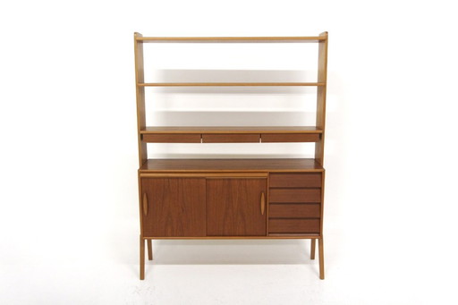 Scandinavisch teakhouten secretair bureau, Zweden, 1950