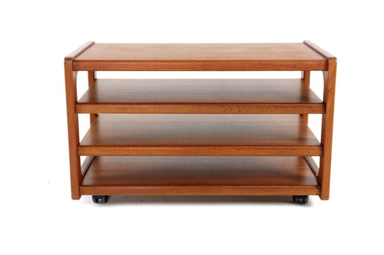 Image 1 of Meuble audio vintage sur chariot « Hogager », design danois