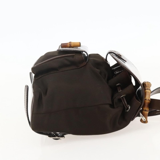 Sac à dos vintage en bambou Gucci – Sacs a dos, Leather, Canvas (photo 4 of 15)