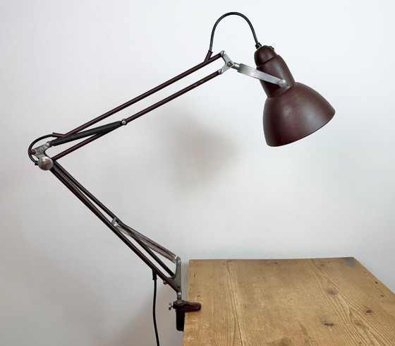 Image 1 of Vintage Brown Architect Table Lamp from Napako, 1950s