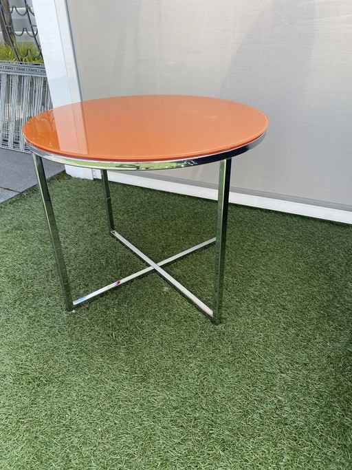 Space age chroom bijzettafel 