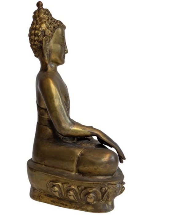Image 1 of Antique Gilt-Bronze Buddha – Ladakh, Circa 1800–1850