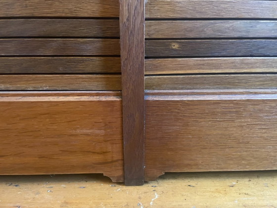 Image 1 of Armario con persiana enrollable Archivador Mueble para música Años 60 Francés