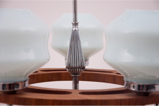 Image 1 of Lustre Art déco, années 1950, Pologne