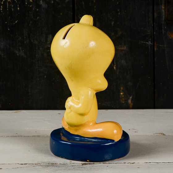 Tweety Figurine Piggy Bank with 'Tweety Vintage' Text, Decorative Objects, Ceramic, Yellow (photo 5 of 9)