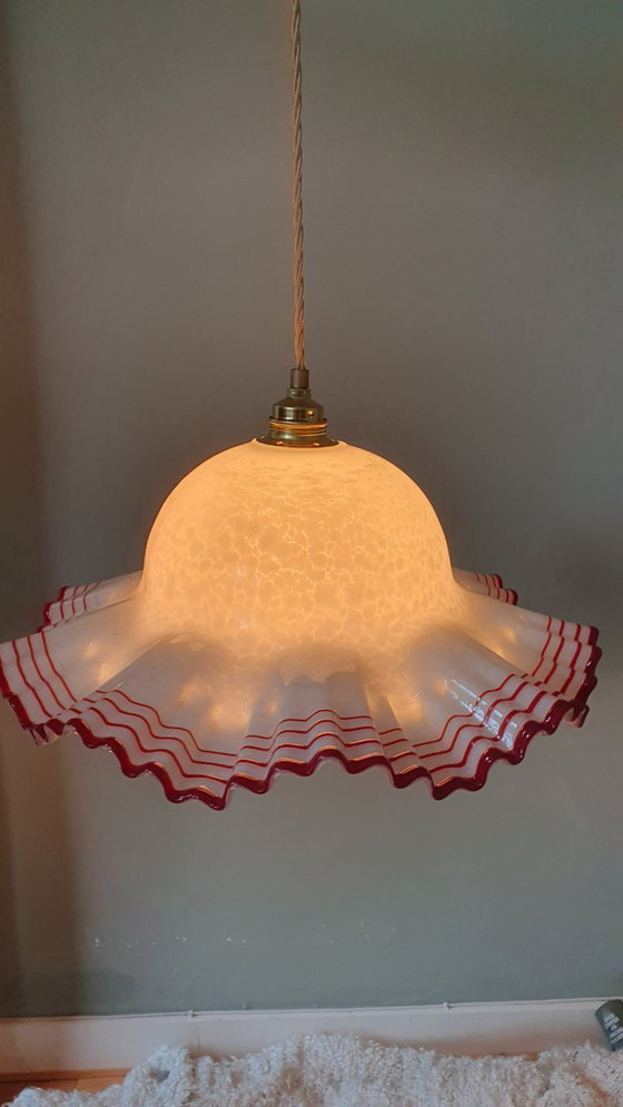 Image 1 of Grande paralume vintage in vetro di Murano - (presumibilmente) De Majo, Italia