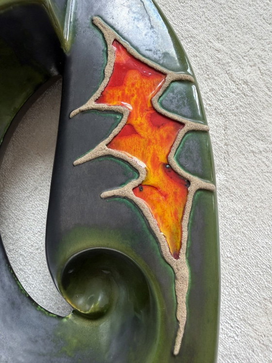 Image 1 of Vase Roberto Rigon pour Bertoncello Ceramiche d'Arte modèle 2/A 