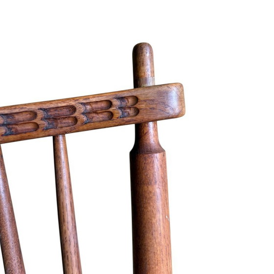 Image 1 of Sedia a dondolo vintage in quercia De Ster Gelderland, Paesi Bassi 1960