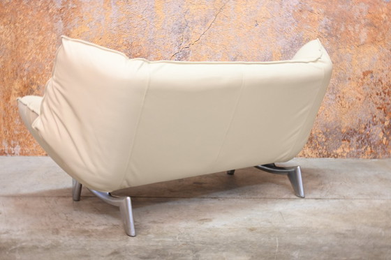 Image 1 of Nouveau canapé Leolux Tango en cuir beige capitonné