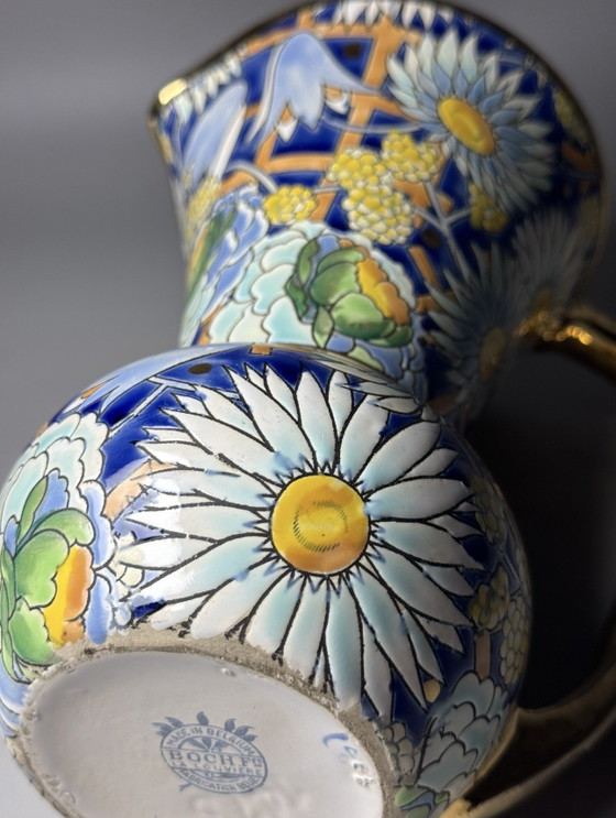 Boch Frères Keramis – Brocca Art Déco di Raymond Chevalier, c. 1930 – Vasi, Ceramic (photo 10 of 13)