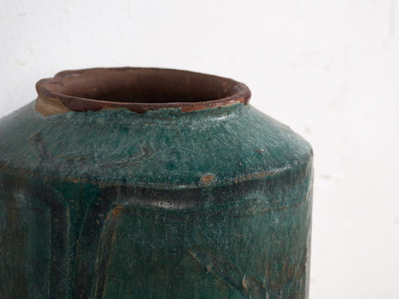Antieke turquoise groene vaas (ca. 1820) #34 – Vazen, Ceramic (photo 22 of 40)