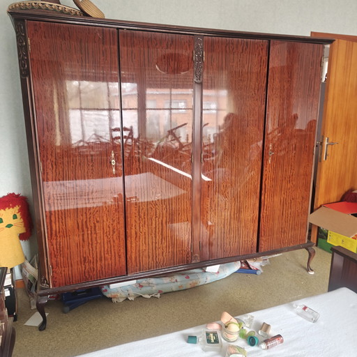 Architecturale Mid-Century Slaapkamer-Suite – 3m Geïntegreerd Wandconcept – Hoogglans "Puzzle-Fit" Design