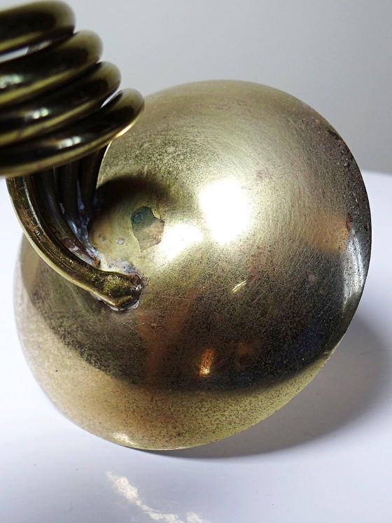 Image 1 of Bougeoir en laiton torsadé "Barley Twist" Mid-Century moderne, 1950-1970