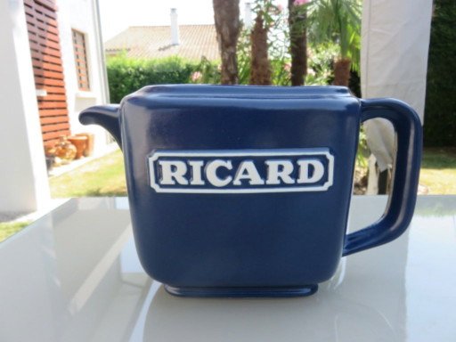 Zeldzame keramische "Ricard" kan, verzamelobject, RICARD keramiekwerkplaatsen, Frankrijk, 1960