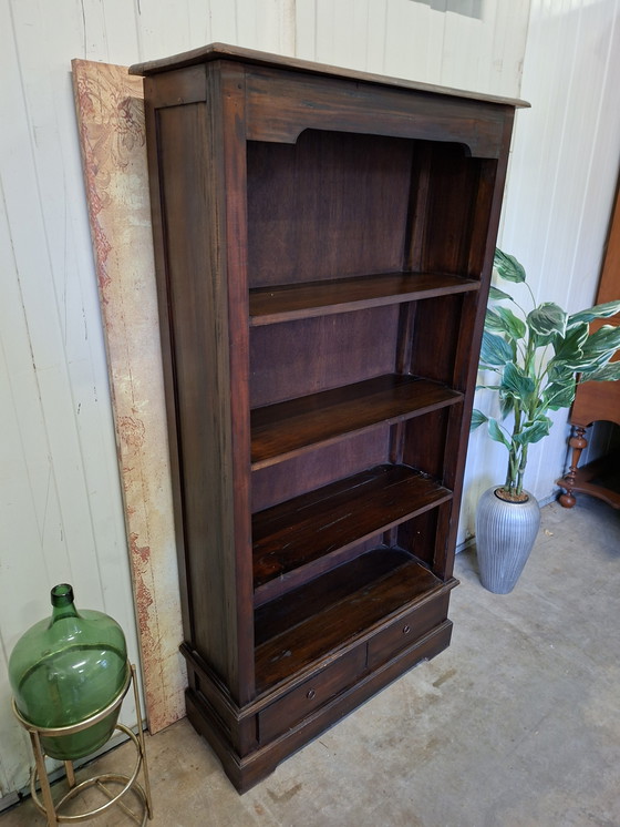 Image 1 of Colonial bookcase dimensions 96x33cm and 180cm high.