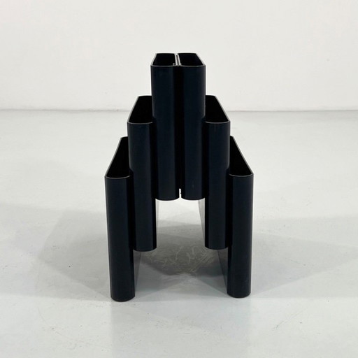 Portariviste nero di Giotto Stoppino per Kartell, anni '70