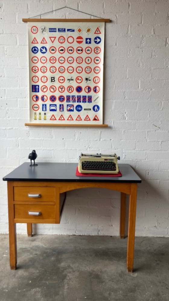 Image 1 of Retro vintage mid-century (school) desk