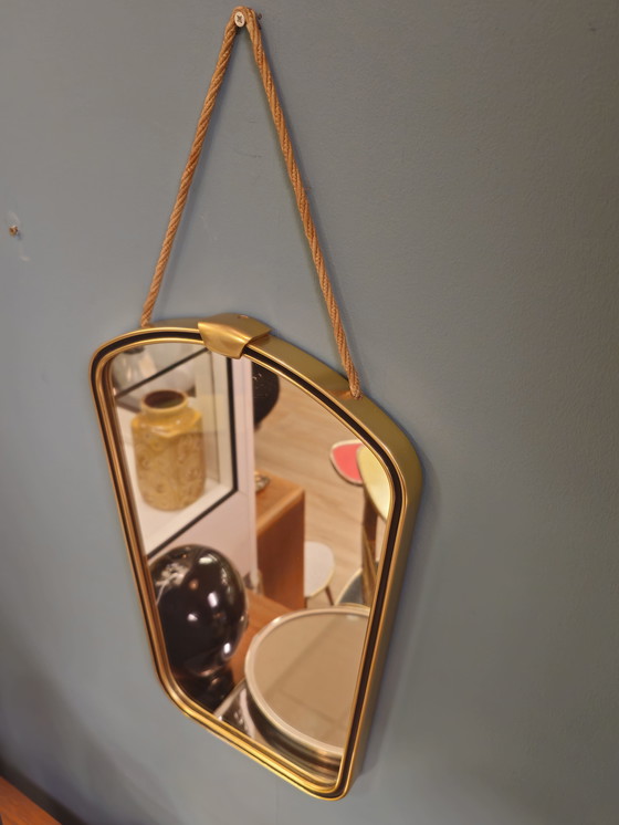 Image 1 of Specchio d'epoca Specchio da parete Ottone Nero