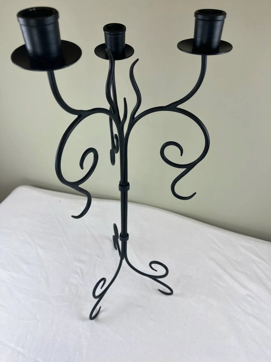 Candelabro grande de hierro – Portavelas, Iron, Rustic (photo 12 of 15)