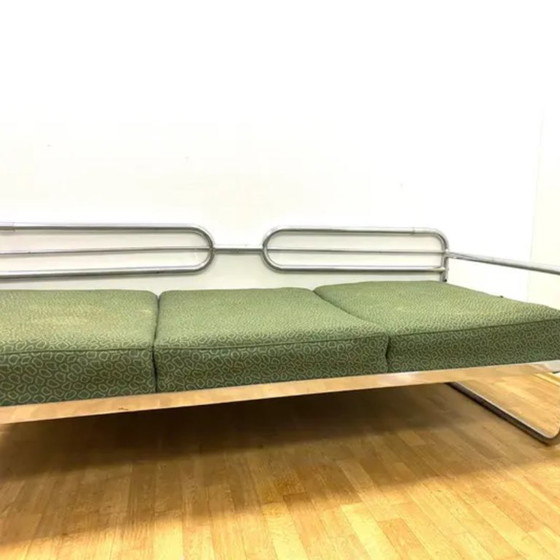 Image 1 of Bauhaus Chromen bank van Slezák, Tsjechoslowakije, jaren dertig