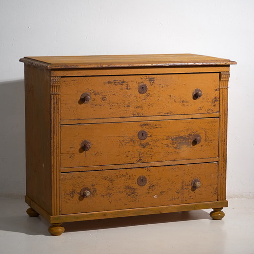 Antieke ladekast met drie laden (ca. 1920) #11