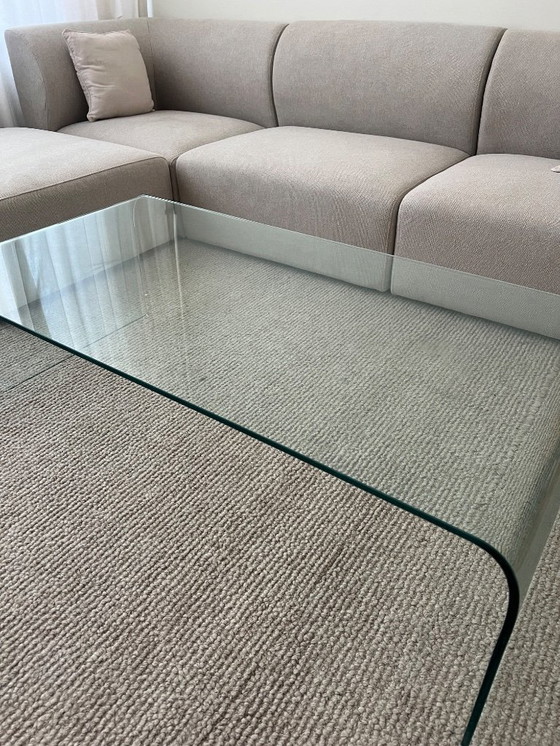 Image 1 of Vintage Fiam waterfall coffee table