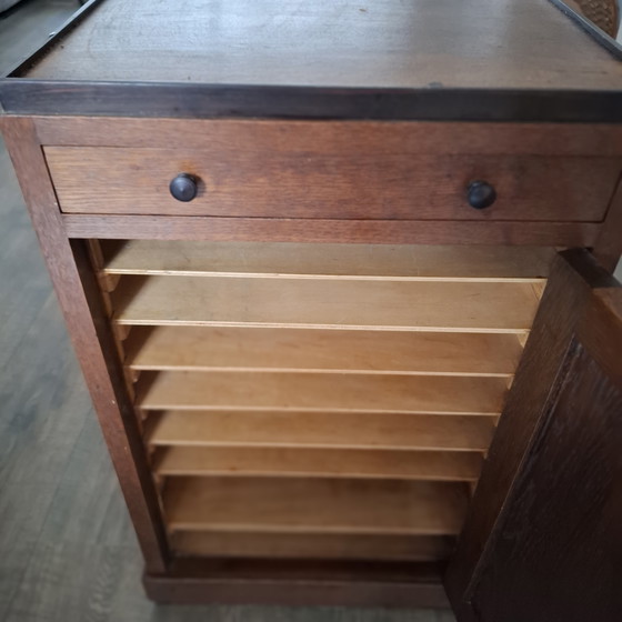 Image 1 of Amsterdam School filing cabinet with drawer