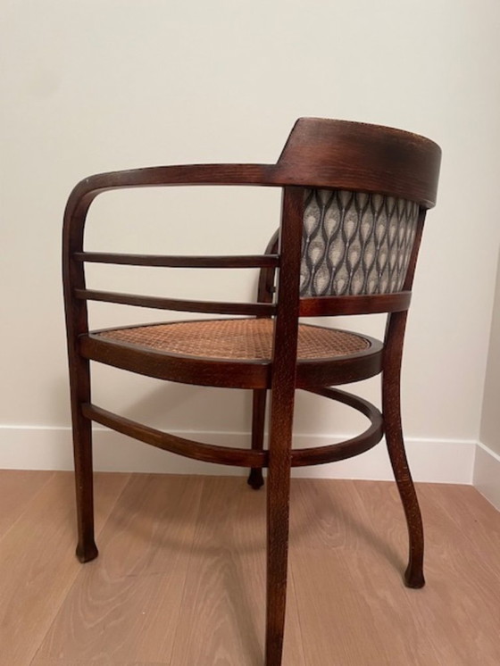 Image 1 of Thonet Fauteuil van Otto Wagner nr6514 Wiener Werkstätte