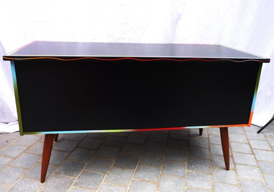 Image 1 of Scrivania vintage colorata