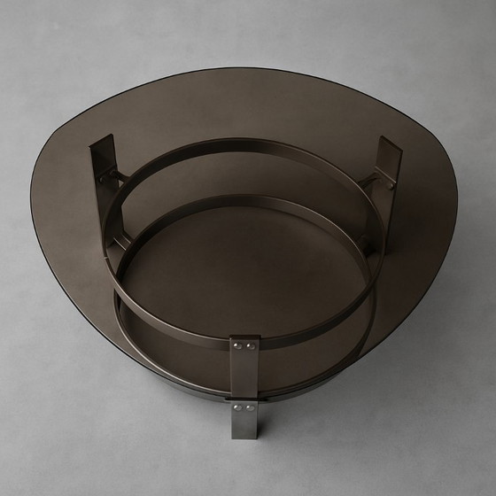 Image 1 of Francois Monnet - Space Age/Brutalistische salontafel