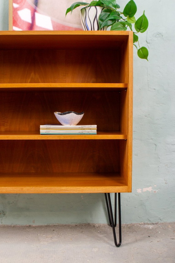 Image 1 of Vintage Teak Walnut Bookshelf/Chest of Drawers, Mid-Century 1960s