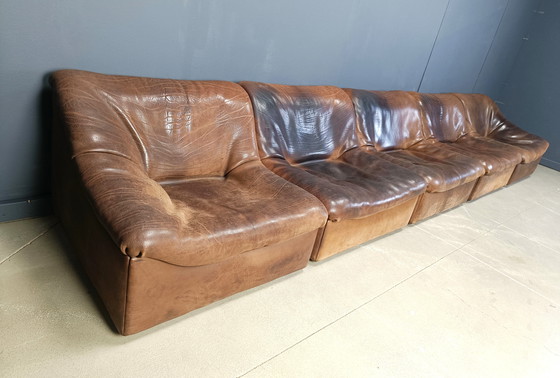 Image 1 of Vintage 5 Pc Leder DS46 Modular Sofa von De Sede, 1970er Jahre
