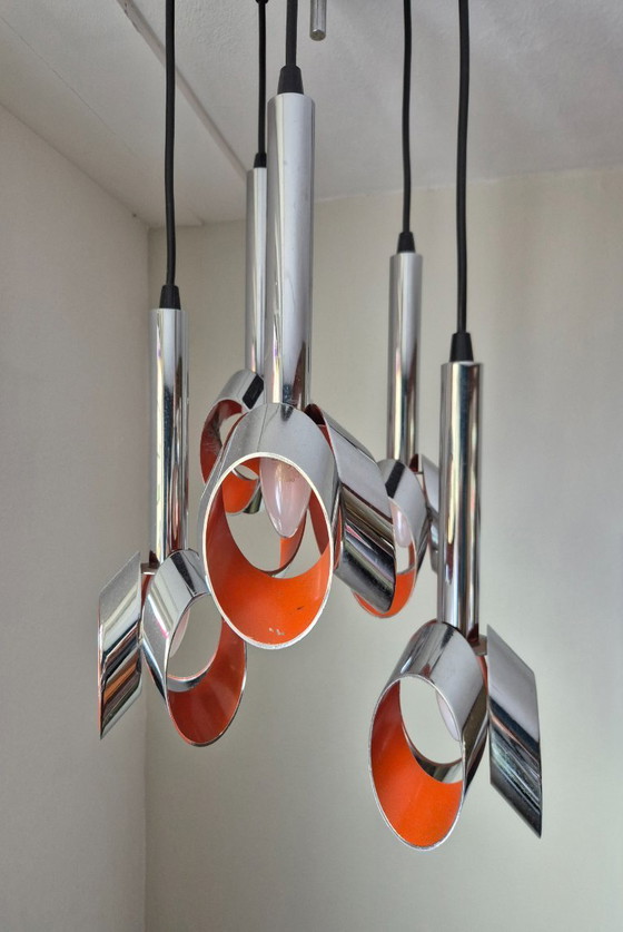 Image 1 of Vintage pendant lamp - Cascade by Massive - 1970s