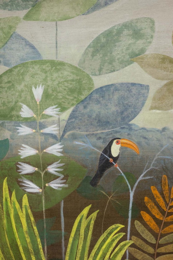 Image 1 of Groot acrylschilderij op linnen canvas. Hedendaags werk.