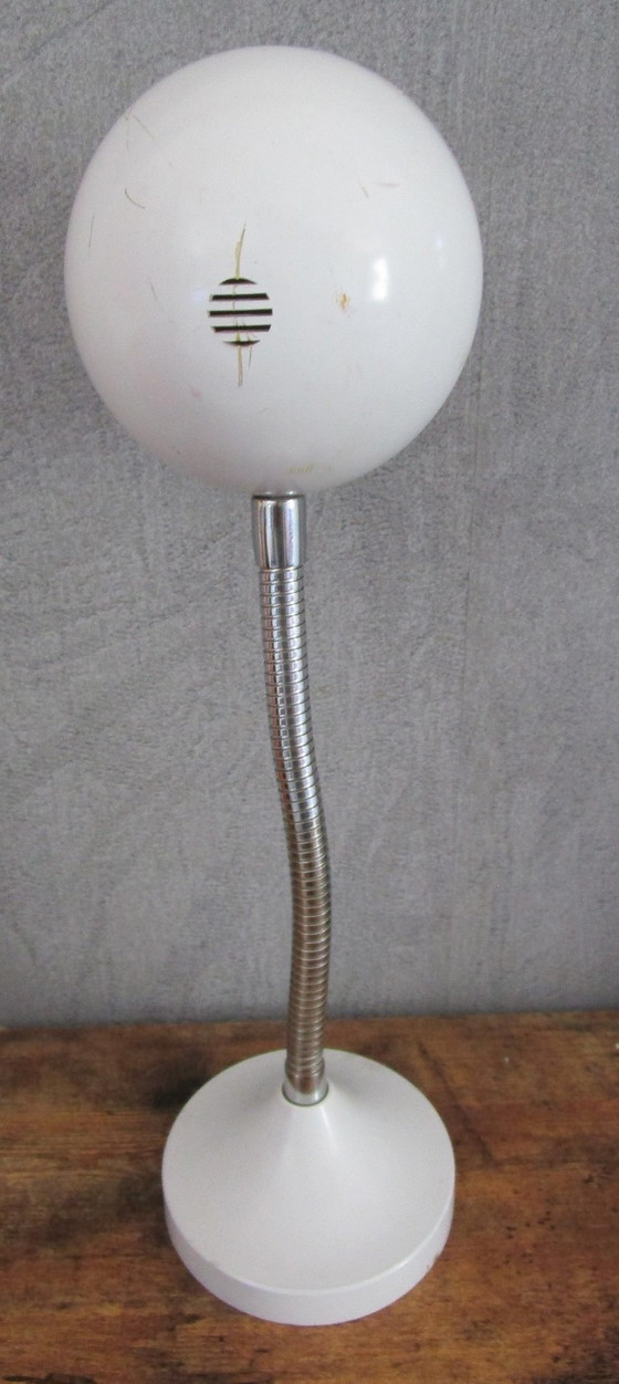 Image 1 of Retro buro klokje met "goose neck",jaren 80.