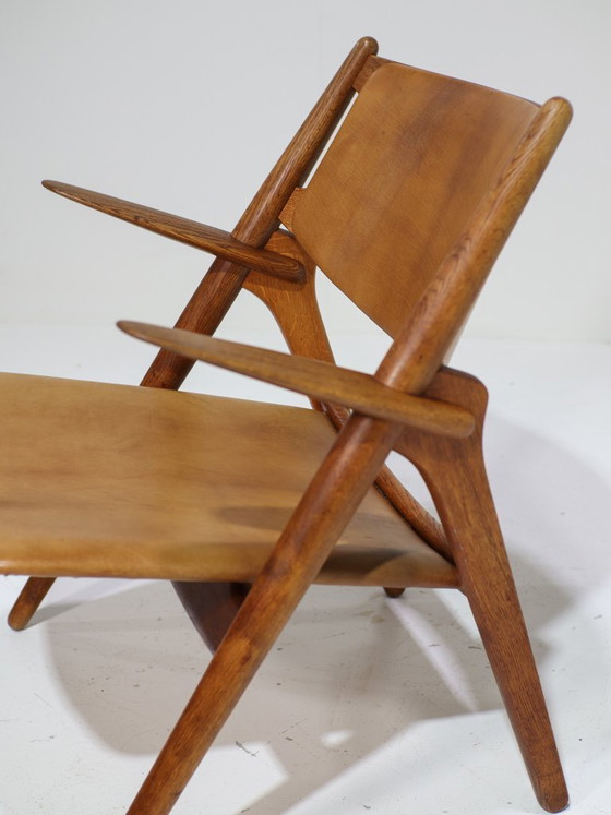 Image 1 of CH28 Sawbuck Sessel, Eiche, Hans J. Wegner, 1950er Jahre, Dänemark
