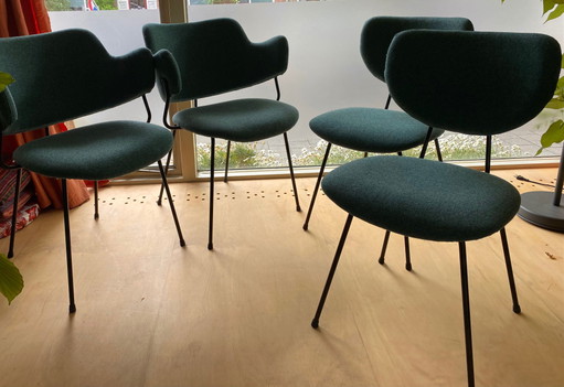 Gispen by Kembo 2x 101 senza braccioli e 2 x 205 con braccioli