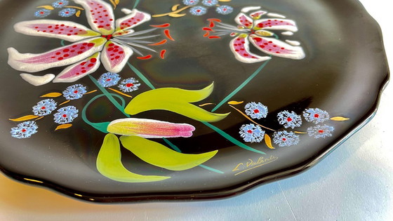 Image 1 of Longwy Flower Platter van VALENTI