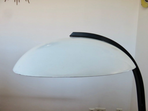 "Snake" lamp by Veneta Lumi, UFO, space age, saucer, made in Italy, 1980