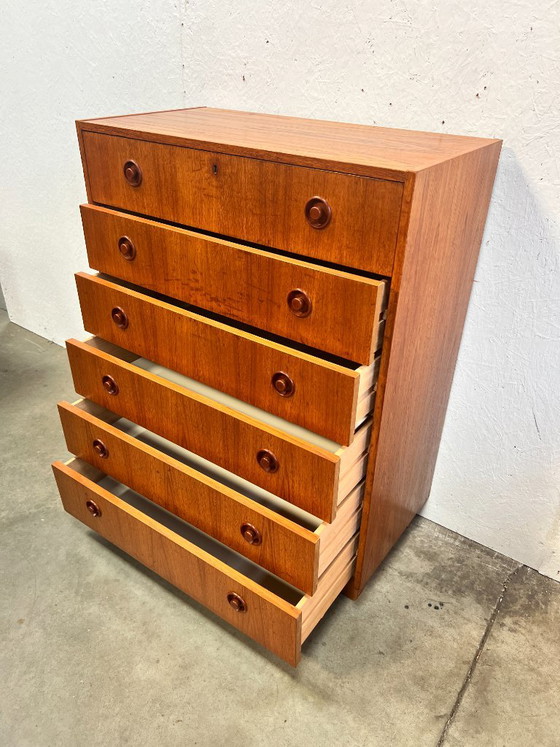 Commode Vintage en Teck, SMI Suède Années 1970 – Bois, Scandinavian (photo 11 of 11)