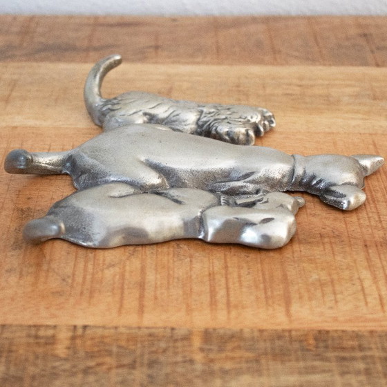 Image 1 of Aluminum Dog Wall Rack for Keys or Leashes